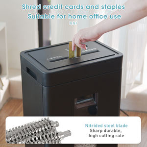 Trituradora de papel para oficina y hogar Micro corte 2*12mm Tiempo de trabajo 60 minutos Corte manual Tarjetas DE CRÉDITO sobrecarga protección contra sobrecalentamiento 20L - Product Image 4
