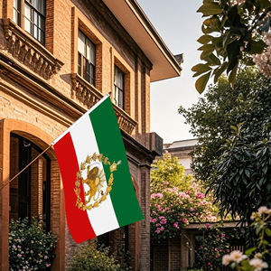 Bendera singa Iran Persia 3x5 kaki spanduk poliester berwarna cerah dengan grommet kuningan Aksesori dekorasi luar - Product Image 5