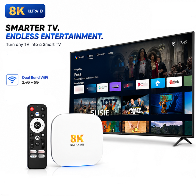 High Quality 8K Streaming Device TV Box H96 Max M2 Android 14 BT5.0 H96 MAX M2 Plus Android RK3528 Android 14 Set-top TV Box