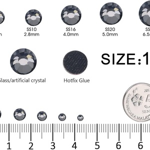 OLeeya Factory Wholesale Large Package Hot Fix Rhinestone SS16 Crystal AB <b>Machine</b> <b>Cut</b> DMC Hot Fix <b>Stone</b> for Garment Accessory - Product Image 4