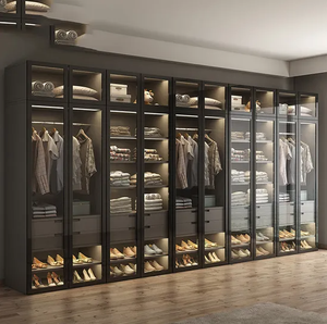 Armoire sur mesure sans <span class=keywords><strong>poignée</strong></span>, armoire en bois, armoire mobile - Product Image 2