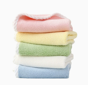 منشفة وجه مربعة للأطفال حديثي الولادة بلون واحد، ناعمة وصديقة للبشرة، فائقة الامتصاص، بحجم مثالي للأطفال - Product Image 4