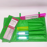 Sac de rangement pour jeu de mahjong avec logo brodé personnalisé, sac de rangement pour jeu de mahjong, pochettes de rangement pour jeu de mahjong, sac de rangement pour tuiles de mahjong en nylon pliable pour femmes