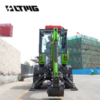 Minipala caricatrice LTMG 4x4 diesel con benna da 0,12 m³ per giardino e uso agricolo