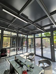 Solution de véranda modulaire préfabriquée moderne quatre saisons en verre imperméable, <span class=keywords><strong>solarium</strong></span> en aluminium creux pour villas, manuel - Product Image 2