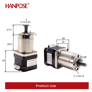 Hanpose มอเตอร์สเต็ป nema17 <span class=keywords><strong>17HS3401S</strong></span>-PG 1.3A 28N ซม. 12โวลต์ L2อัตราส่วนการชะลอตัว14-1 19-1ไฮบริดสเต็ปเปอร์มอเตอร์เกียร์ดาวเคราะห์ - Product Image 4