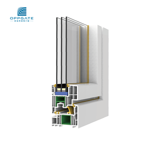 Ventana Abatible de PVC con Doble Acristalamiento, Aislamiento Acústico, Acabado en Madera Blanca de Lujo, Color Personalizado, Certificación CE, para Casas y Villas - Product Image 4