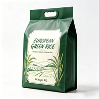 Sacs en plastique personnalisés de qualité alimentaire pour riz 5 kg 10 kg, sacs à fermeture éclair vides pour riz, sacs en Mylar PP pour 1 kg de riz, sacs en nylon pour l'emballage