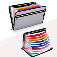 Carpeta de archivos en expansión ignífuga con 24 bolsillos multicolores, portátil, legal, tamaño de carta A4, soporte organizador de documentos importante