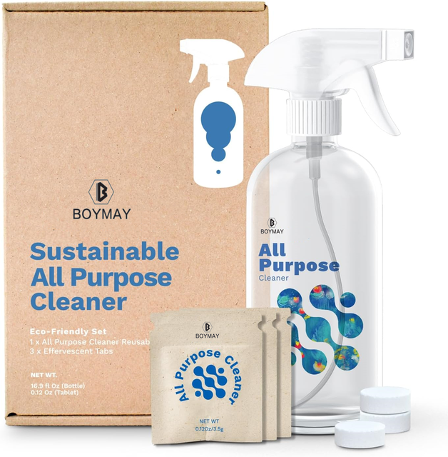 Custom Eco-Friendly Multipurpose Cleaning Solution All Purpose Cleaner Kit Non-Toxic Cleaning Tablets for Kitchen & Home