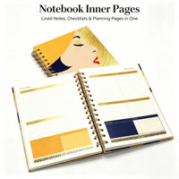 Carnets à spirales avec couverture en tissu/PVC/PP, format A3, journal, agenda, bloc-notes avec services d'impression de logo personnalisé