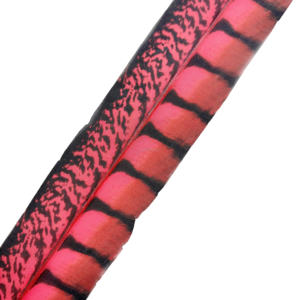 Buatan tangan dicelup wanita buatan Amherst Pheasant ekor bulu pola mentah alami untuk penggunaan dekoratif dalam kostum pesta karnaval - Product Image 3