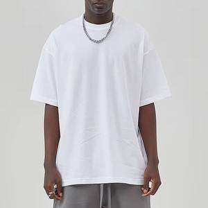 Camisetas Blancas Extra Grandes de Algodón Liso de 230 GSM para Hombre, Venta al Por Mayor, Impresión Personalizada - Product Image 1
