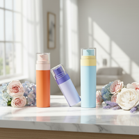 Flacon de sérum et de lotion pour soins de la peau rechargeable et écologique de 30 ml, 50 ml, 100 ml avec bouchon à vis en plastique PP, emballage cosmétique