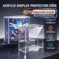 Boîte de présentation magnétique en acrylique anti-UV à 99 %, épaisse et anti-poussière, pour le rangement des boîtes Elite Trainer Box (ETB) de TCG