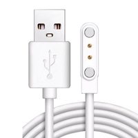 Câble de charge rapide pour montre connectée à 2 broches, câble de charge USB magnétique, connecteur Pogo Pin mâle-femelle 2,8 mm pour montre connectée