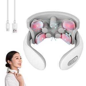 Portable Massager Neck Relaxer 6 Model 15 Levels Cordless Neck Massager with <b>Heat</b> for Pain Relieve - Product Image 3
