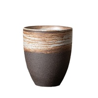 Tasse à thé en céramique japonaise de style rétro, luxe léger, pour la dégustation de thé, bol à thé pour le bureau et la maison, ensemble de thé Kung Fu