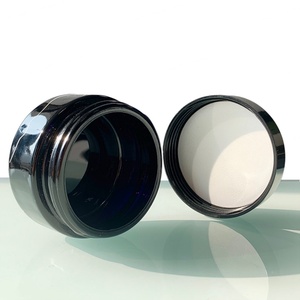 Skincare Cream <b>Container</b> 5g Black UV Protection <b>Small</b> Pot Glass Cosmetic Jar 5ml Dark Violet Glass Jars With Lids - Product Image 4