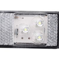 Feux latéraux de voiture 12V 24V 3LED, feux de dégagement, clignotants, réflecteur, feux arrière, feux stop, camion, remorque, caravane, camionnette