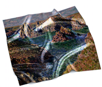 Célèbre Monet peinture à l'huile carré Satin écharpe Logo personnalisable 100% pure soie automne homme Bandanas