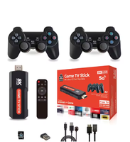 Q9 Dual System Game Stick 8K Console de jeux vidéo rétro avec manette sans fil 64G TV Sticks 10000+ jeux pour cadeau