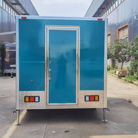 Chariot de restauration mobile multifonctionnel certifié CE en tôle galvanisée, remorque alimentaire remorquable pour la vente de hot-dogs