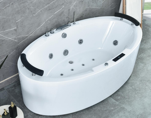 Baignoire de Massage d'angle avec <span class=keywords><strong>jacuzzi</strong></span> en acrylique multifonctionnel et bains à remous - Product Image 1