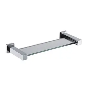 Bathroom Glass Shelf Factory Bathroom Accessories Wall Mounted Bathroom Shelves Glass Shelf Stain 304SUS