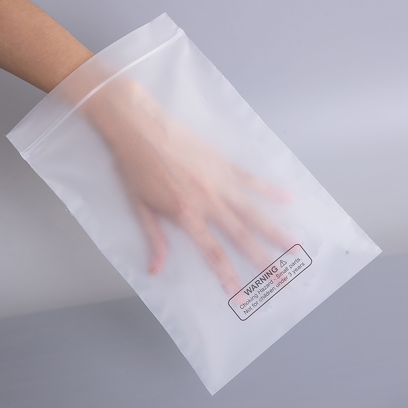 Custom Logo Printing PVC Frosted Swimwear Clothing Zip lockk Plastic Packaging Bag Slider Zipper Pouch