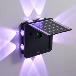 ไฟติดผนังโซลาร์เซลล์ Wade RGB สำหรับภายนอกอาคาร ไฟวอลวอชเชอร์ LED สว่างพิเศษ สำหรับสวน ลานบ้าน รั้ว ไฟสปอตไลท์ - Product Image 3