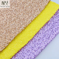 Nanyee Textile Micro tissu à paillettes jaune vif pour costume de danse