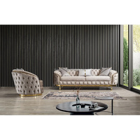 Ensemble de canapés en cuir véritable au design luxueux pour salon, avec structure métallique simple, pieds en velours, mobilier de maison, rembourrage en éponge