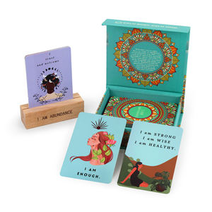 Prix de gros Cartes <span class=keywords><strong>Messeges</strong></span> positives imprimées Cartes d'affirmation personnalisées avec support - Product Image 6