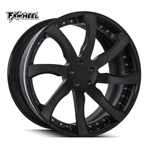 Personalización de lujo, llantas de rueda de aleación forjadas con acabado cepillado de dos piezas, 5x114,3, 5x120, 6x139,7, 17-<span class=keywords><strong>24</strong></span> pulgadas, compatible con la serie 7 Clase S - Product Image 2