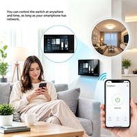 Smart Home Centrale Bedieningspaneel 8-inch IPS Display Android OS Multi-modale Touch, Spraak- & App-bediening voor Smart Home Automatisering