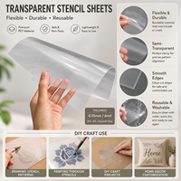 Feuilles de pochoir écologiques en mylar blanc laiteux de qualité alimentaire 10 mil, film de pochoir vierge en gros