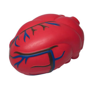 Balles anti-stress anatomiques personnalisées en forme <span class=keywords><strong>de</strong></span> cœur, avec logo promotionnel, en mousse PU, détails des veines, cadeau <span class=keywords><strong>de</strong></span> <span class=keywords><strong>cardiologie</strong></span>, pour bureau et éducation - Product Image 2