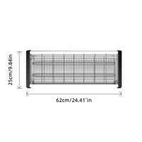 Piège à Moustiques et Insectes Professionnel Électronique UV, Lampe Tue-Insectes LED d'Intérieur et d'Extérieur