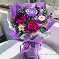 Untuk Buket Mawar Abadi Bestseller Lintas Negara, Hadiah Hari Valentine, Hari Ibu, Hadiah untuk Pacar, Bunga Awet
