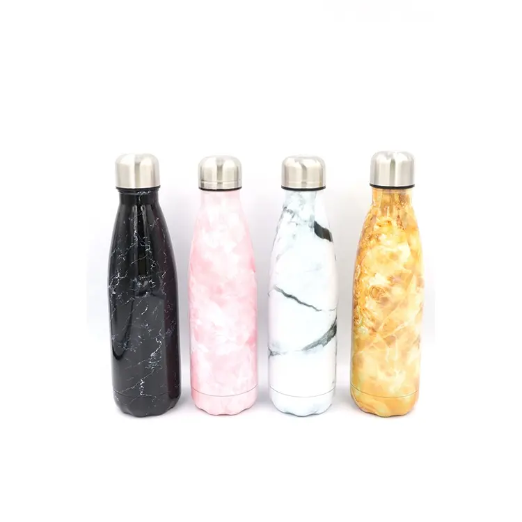 2020 17 oz 500ml fall fashion drinkware custom printed Cola Shaped stainless steel water bottle BPA free
