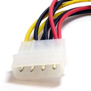 Câble diviseur d'alimentation de <span class=keywords><strong>ventilateur</strong></span> IDE personnalisé 4 broches <span class=keywords><strong>Molex</strong></span> mâle à double 4 broches femelle câble d'alimentation 18awg 16awg fil de cuivre pour ordinateur - Product Image 2