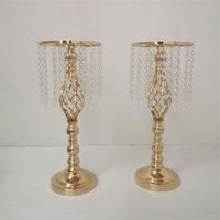 IMUWEN Vase à fleurs en fer de 51 cm de haut, support torsadé exquis, doré/argenté, centre de table de mariage pour la décoration intérieure