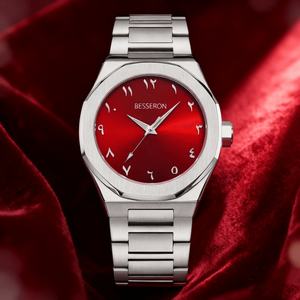 Reloj de Pulsera de Acero Inoxidable con Cristal de Cuarzo Japonés MIYOTA y Números Arábigos para Hombre, Modelo GM654, Estilo Ejecutivo, Resistente al Agua 5 BAR, en Oferta - Product Image 4