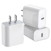Adaptateur secteur Type C 20W pour iPhone, câble de charge, prise EU US UK, chargeur USB C 20W pour iPhone, chargeur iPhone pour 17 16 15 14