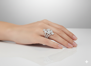 Anillo de Diamantes de Lujo para Mujer, Diamantes Naturales y Cultivados en Laboratorio Disponibles, Plata 925, Oro de 9, 10, 14 y 18 Quilates, Joyería de Diseño - Product Image 2