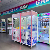 Machine à griffes commerciale en bois pour jouets en peluche et poupées, à monnayeur, pour centres de jeux et salles d'arcade pour enfants