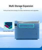 Boîtier en alliage d'aluminium sans ventilateur Mini PC industriel robuste intégré Carte mère X86 avec emplacement pour carte SIM VGA Disponible en stock