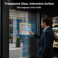 Film tactile interactif capacitif IIC 10 points verre+verre 10,1 pouces
