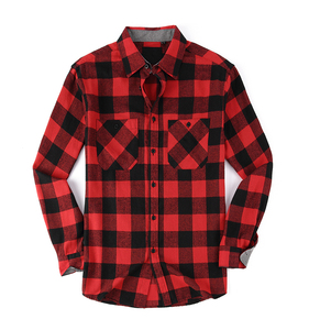<span class=keywords><strong>Camicia</strong></span> da <span class=keywords><strong>Uomo</strong></span> in Flanella di Cotone <span class=keywords><strong>a</strong></span> <span class=keywords><strong>Quadri</strong></span>, Antipiega, Monopetto, Casual, Manica Lunga, Autunno Inverno, Stile Europeo Americano, Produzione OEM - Product Image 5